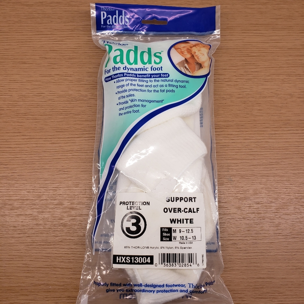 New! THORLOS PADDS Unisex Diabetic Foot Protection Socks